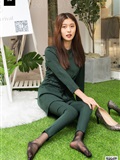 SIW Siwen media 062 small fragrant wind dark green pure cotton temperament small foot pants two - Zhen zhen(34)